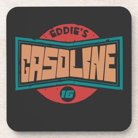 ヴィンテージサインのレトロバッジ費用対応 コースター (正面)