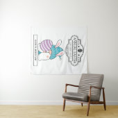 ヴィンテージサインアニュアルイースターエッグ狩りバニー格言 タペストリー (インサイチュ(横))