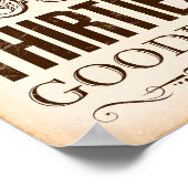 ヴィンテージサインプリントキスをするあなたの30歳別 ポスター (角)