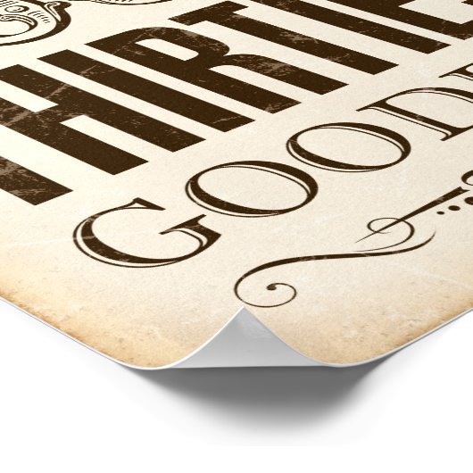 ヴィンテージサインプリントキスをするあなたの30歳別 ポスター (角)