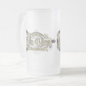 ヴィンテージサインホワイトワインデー フロストグラスビールジョッキ (正面左)