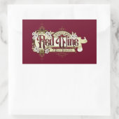 ヴィンテージサインレッドワインデー 長方形シール (バッグ)