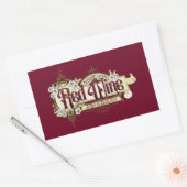 ヴィンテージサインレッドワインデー 長方形シール (封筒)