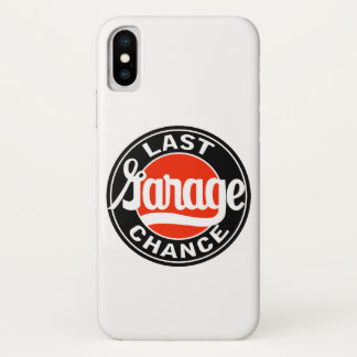 ヴィンテージサイン Last Garage Chance iPhone X ケース