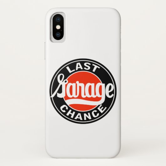 ヴィンテージサイン Last Garage Chance Case-Mate iPhoneケース (裏面)