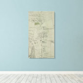 ヴィンテージサウサンプトンニューヨークの地図(1873) キャンバスプリント (インサイチュ (ウッドフロア))