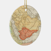 ヴィンテージサウジアラビアの地図(1780年) セラミックオーナメント (右)