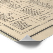 ヴィンテージサウスカロライナの地質図(1883) ポスター (角)