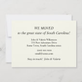 ヴィンテージサウスカロライナ地図の移動案内 (裏面)