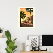 ヴィンテージサウスカロライナ ポスター (ホームオフィス)