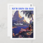 ヴィンテージサウスシーアイレストラベル ポストカード (正面/裏面)