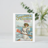 ヴィンテージサウスシー、ポーツマス旅行広告 ポストカード (スタンド正面)