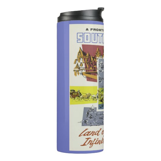 ヴィンテージサウスダコタUSA名前をカスタムするタンブラー タンブラー (回転左)