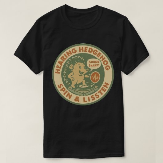 ヴィンテージサウンド きこえの専門家 DJ Tシャツ (デザイン正面)