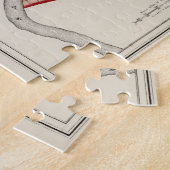 ヴィンテージサクラメントCAの地図(1873) ジグソーパズル (側面)