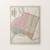 ヴィンテージサクラメントCAの地図(1873) ジグソーパズル (縦)
