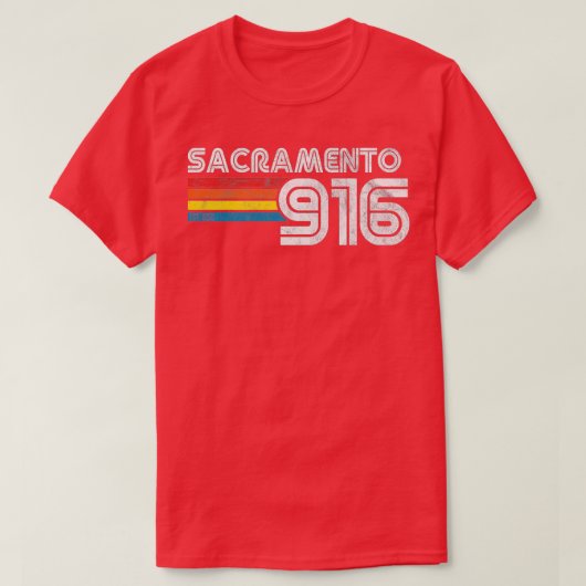ヴィンテージサクラメ誇りを持ったント916カリフォルニア州ギ Tシャツ (デザイン正面)