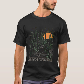 ヴィンテージサグアーロナショナルパークレトロトゥーソンアリゾナ Tシャツ