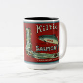 ヴィンテージサケのレーベルマグ ツートーンマグカップ (正面右)