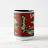 ヴィンテージサケのレーベルマグ ツートーンマグカップ (中央)