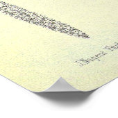 ヴィンテージサコラビウムブルーメイオーキッドフラワー ポスター (角)