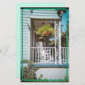 ヴィンテージサザンポーチ静止型 便箋 (正面/裏面)