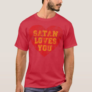 ヴィンテージサタンラブズおもしろい引用文 Tシャツ