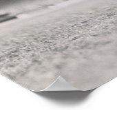 ヴィンテージサッカーのポスター白黒の男の洞窟 ポスター (角)