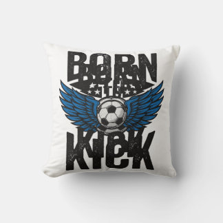 ヴィンテージサッカーウイングTシャツデザイン_1 クッション