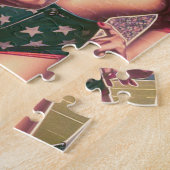 ヴィンテージサッカーガールズ ジグソーパズル (側面)