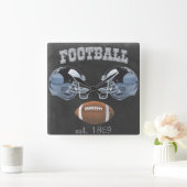 ヴィンテージサッカーシャルボードデザイン スクエア壁時計 (ホーム)