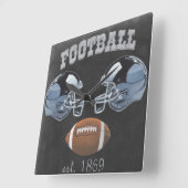 ヴィンテージサッカーシャルボードデザイン スクエア壁時計 (傾斜)