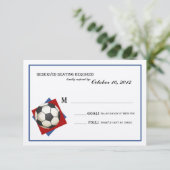 ヴィンテージサッカーバー（ユダヤ教の）バル・ミツバーリプライ感じオン 出欠カード (スタンド正面)