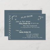 ヴィンテージサッカーパス バー・ミッツヴァの行程表 エンクロージャーカード (正面/裏面)