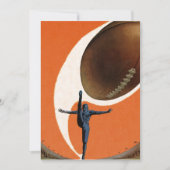 ヴィンテージサッカープレーヤーゲーム招待状 招待状 (正面)