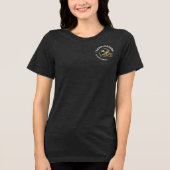 ヴィンテージサッカーヘルメットの名前をカスタムすると番号 トライブレンドＴシャツ (正面)