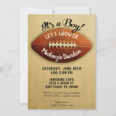 ヴィンテージサッカーベビーシャワー招待状ボーイスポーツ 招待状 (正面)