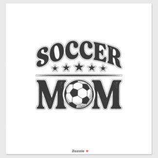 ヴィンテージサッカーママTシャツベクター デザイン_1 シール