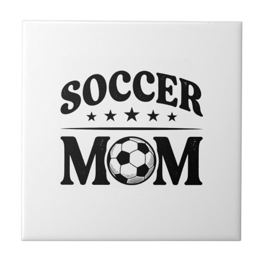 ヴィンテージサッカーママTシャツベクター デザイン_1 タイル (正面)