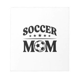 ヴィンテージサッカーママTシャツベクター デザイン_1 ノートパッド