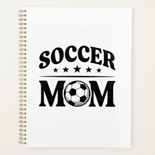 ヴィンテージサッカーママTシャツベクター デザイン_1 プランナー手帳 (正面)