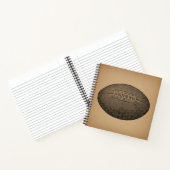 ヴィンテージサッカー図解入りの、写真付きのアンティークスポーツアート ノートブック (内部)