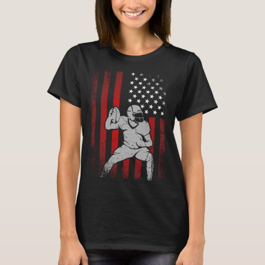 ヴィンテージサッカー最大ファンファミリー応援USAアメル Tシャツ (正面)