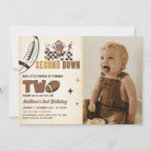 ヴィンテージサッカー第2バースデーフォト招待状 招待状 (正面)