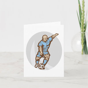 ヴィンテージサッカー選手イラストレーションレトロサッカー カード