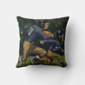 ヴィンテージサッカー，子供，男遊の子のスポーツ クッション (裏面)