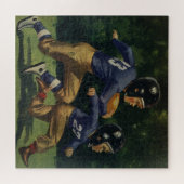 ヴィンテージサッカー,子供,男遊の子のスポーツ ジグソーパズル (横)