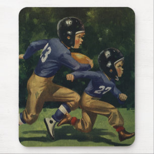 ヴィンテージサッカー,子供,男遊の子のスポーツ マウスパッド