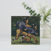 ヴィンテージサッカー,子供,男遊の子のスポーツ 招待状 (スタンド正面)