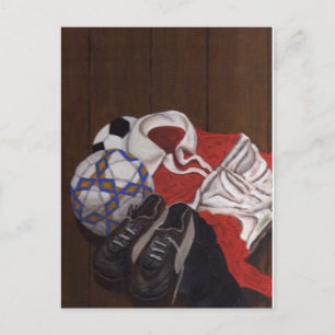 ヴィンテージサッカ絵画ー ポストカード